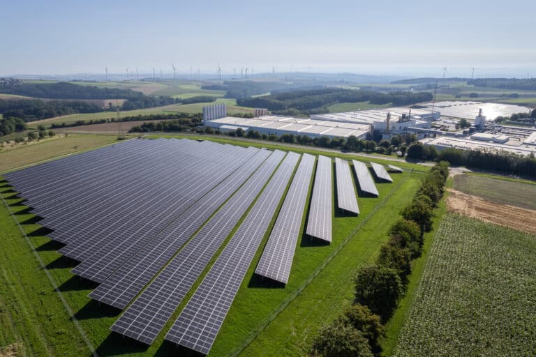 System fotowoltaiczny na terenie firmy Kaisersesch